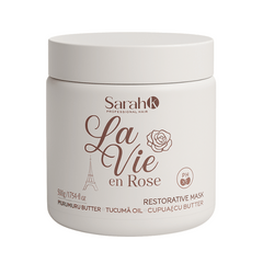 Sarah K La Vie en Rose Restorative Mask 500g – Vegan deep repair hair mask with Murumuru Butter, Tucumã Oil & Cupuaçu Butter. E11 Store