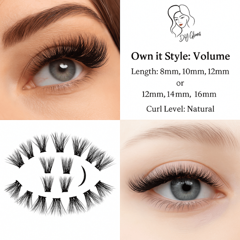 💫 Your Go-To Everyday Glam: DIY Glams Own it Style – Volume Lashes with Natural Curl