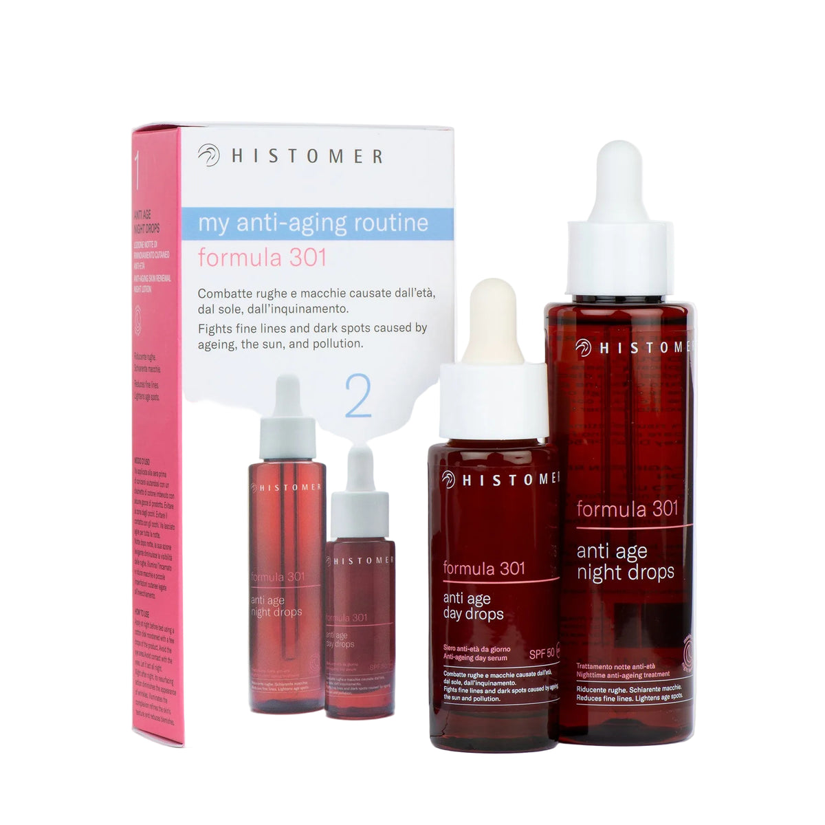 Formula 301 Anti - Age Day & Night Drops Kit – Purifying Treatment for Oily & Impure Skin - E11 Store