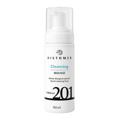 Histomer Formula 201 Cleansing Mousse – 150ml bottle front view with pump dispenser