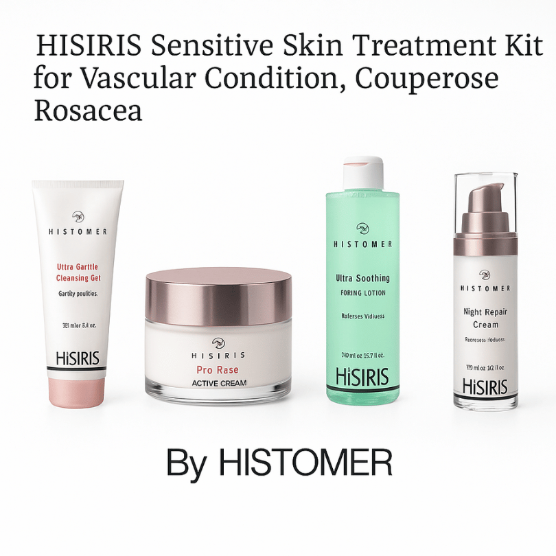 HISIRIS Sensitive Skin Treatment Kit – For Vascular Conditions, Couperose & Rosacea | By HISTOMER