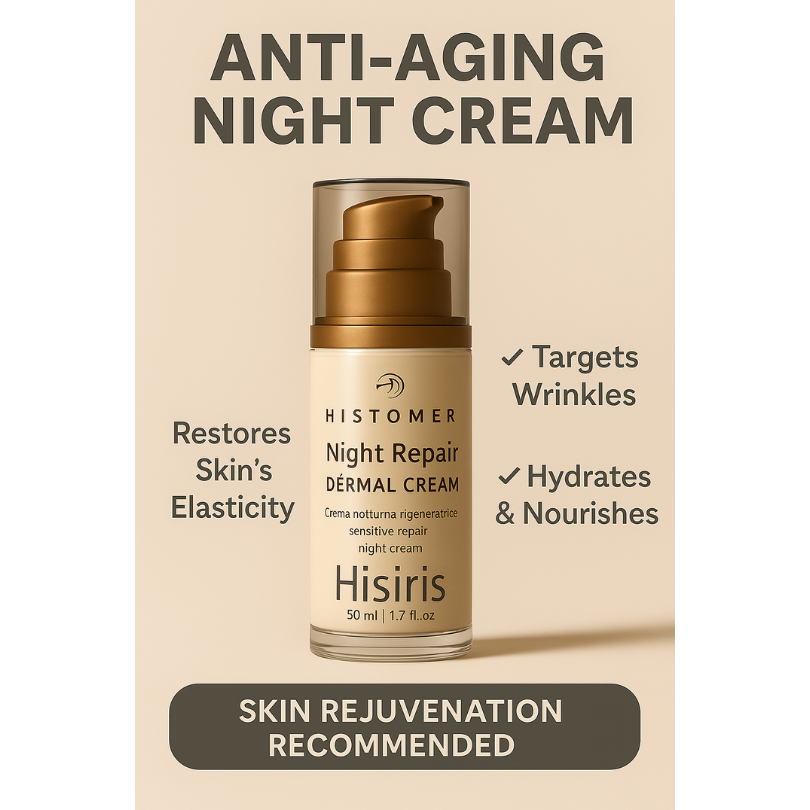 Histomer Night Repair Cream 50ml bottle – anti-aging night cream for sensitive skin UAE