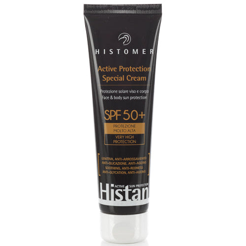Histomer Histan sunscreen SPF 50+ luxury skincare UAE. Best sunscreen for sensitive skin Dubai