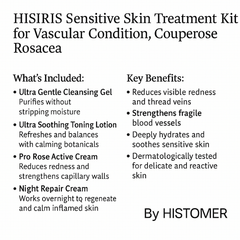HISIRIS Sensitive Skin Treatment Kit – For Vascular Conditions, Couperose & Rosacea | By HISTOMER - E11 Store