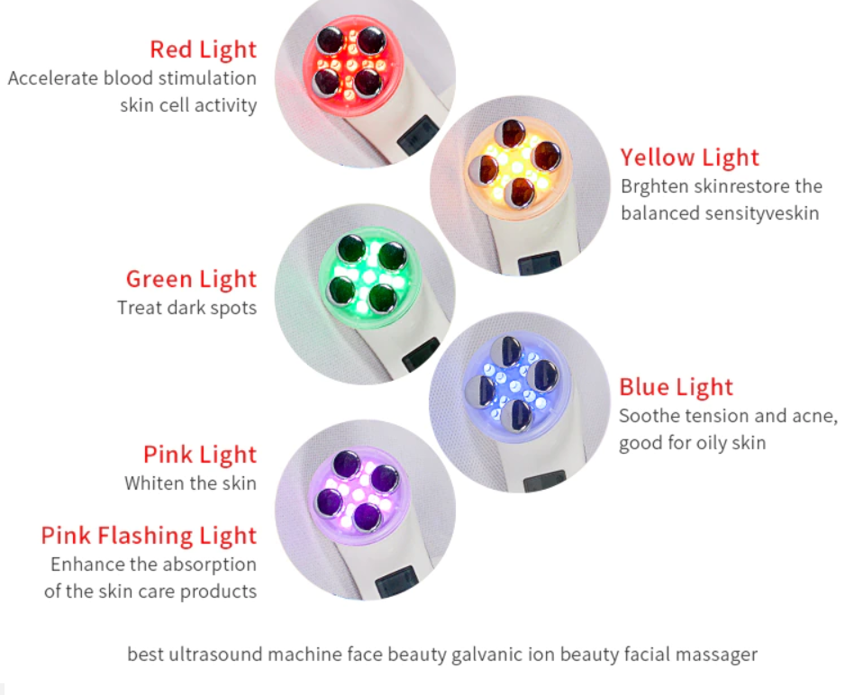 LED Face Massage Skin Tightening Mesotherapy Facial - E11 Store