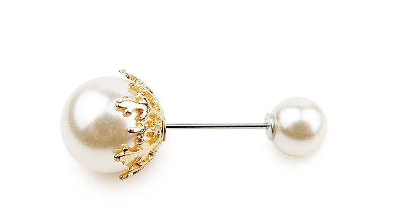 Faux Pearl Brooch Pins For Sweater, Shawl, Clip Dress, Cardigan Collar